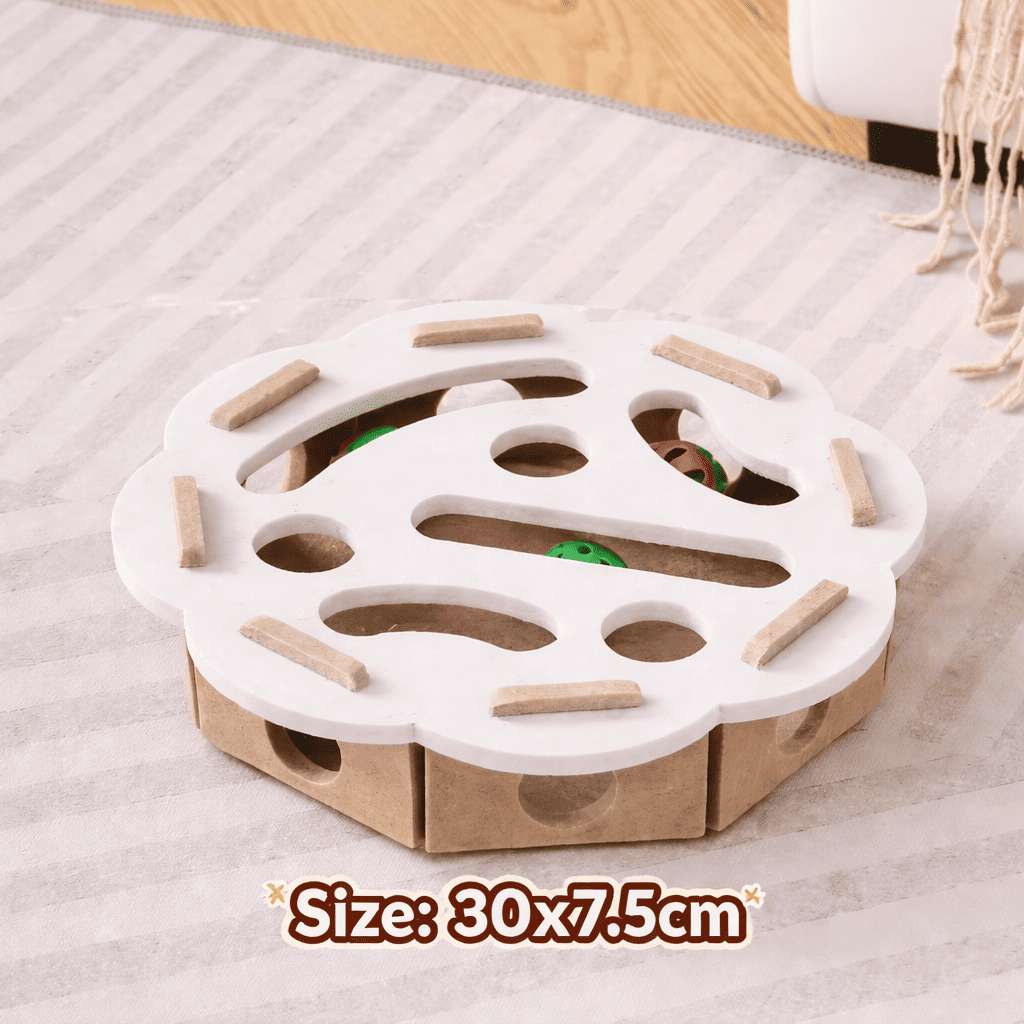 Cat exercise toy with ball