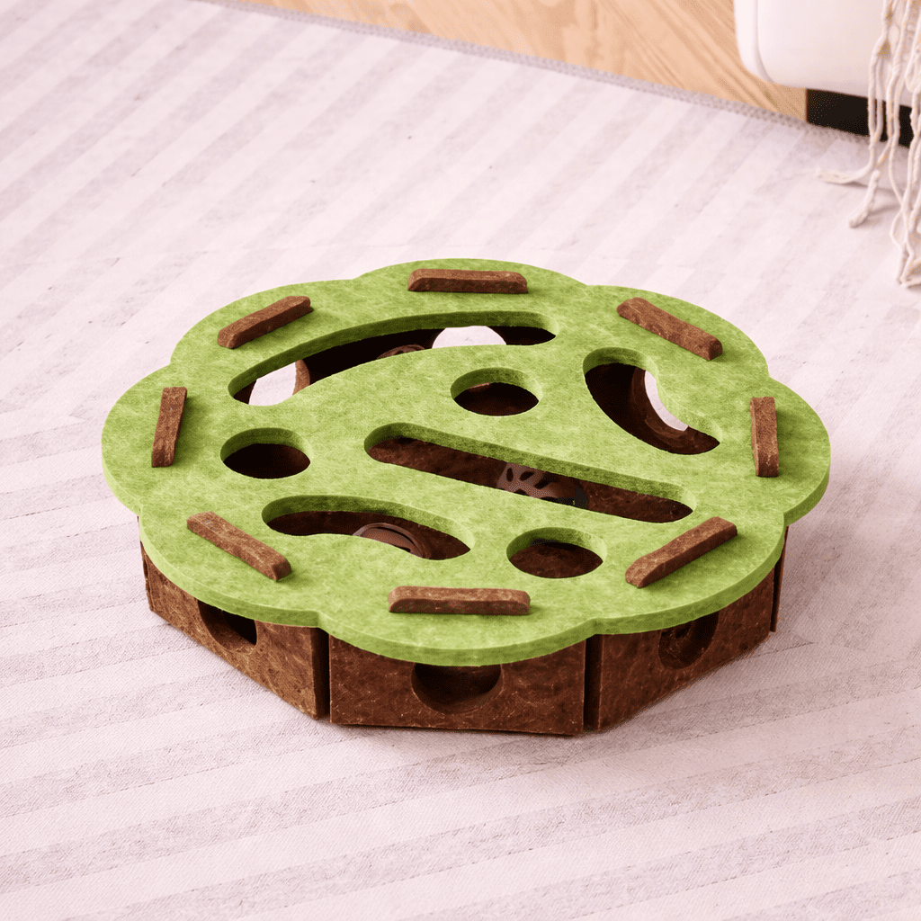 Cat exercise toy with ball