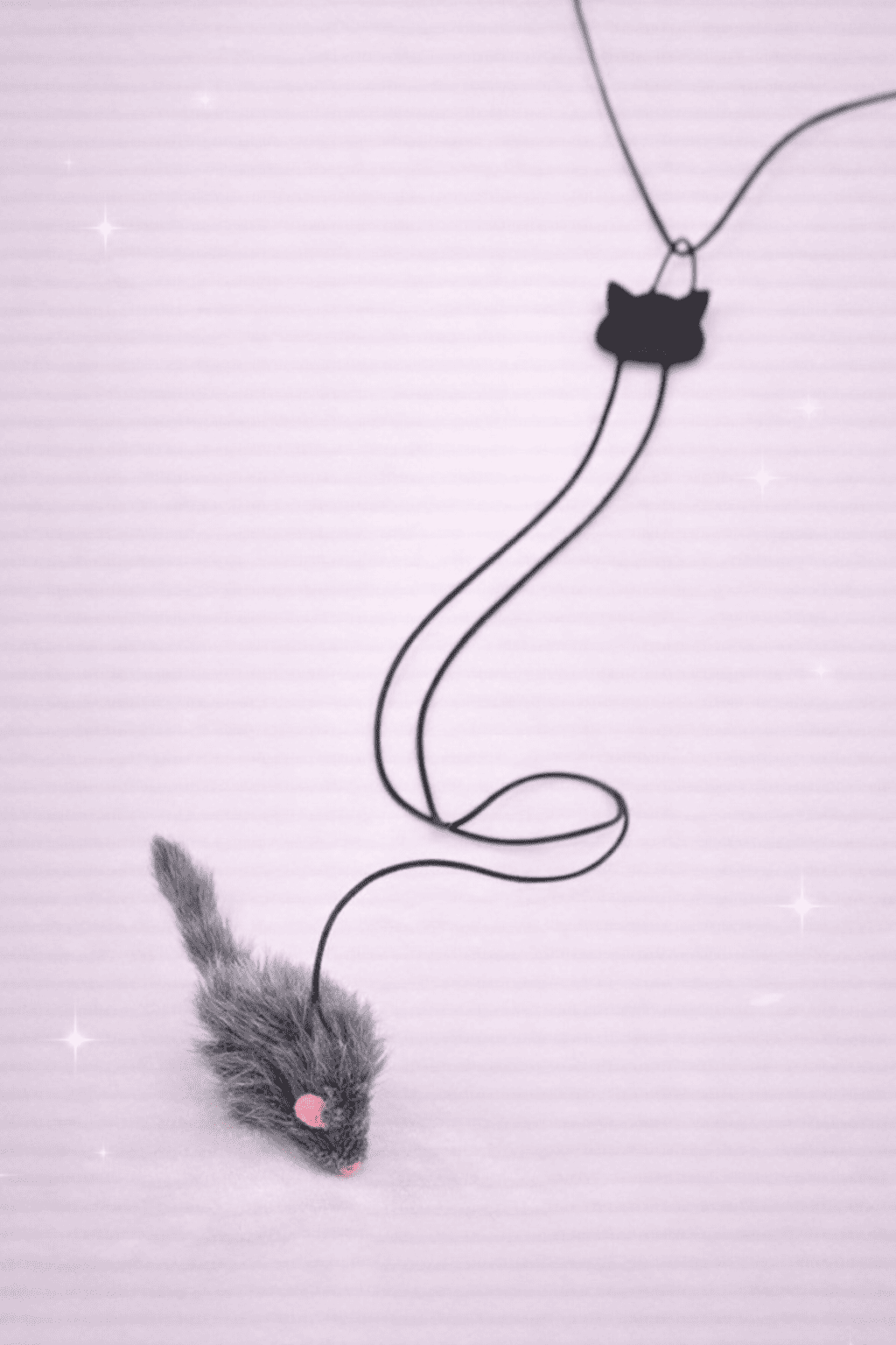 Door hanging cat toy