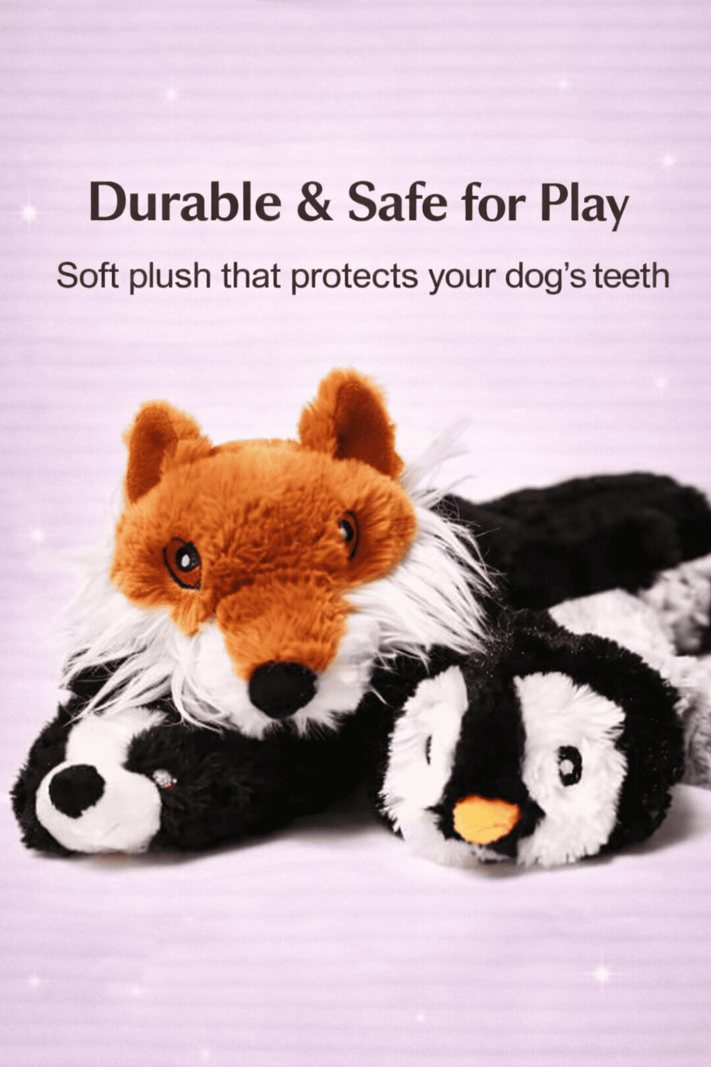 Dog plush squeaky toy (48cm)