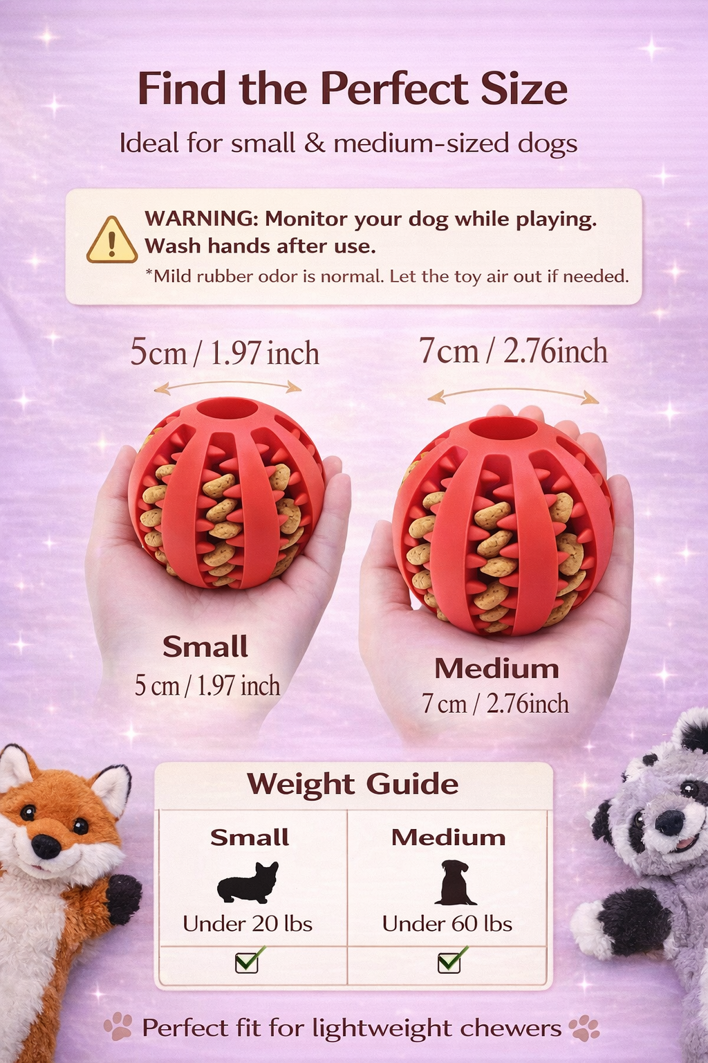 Interactive dog treat ball